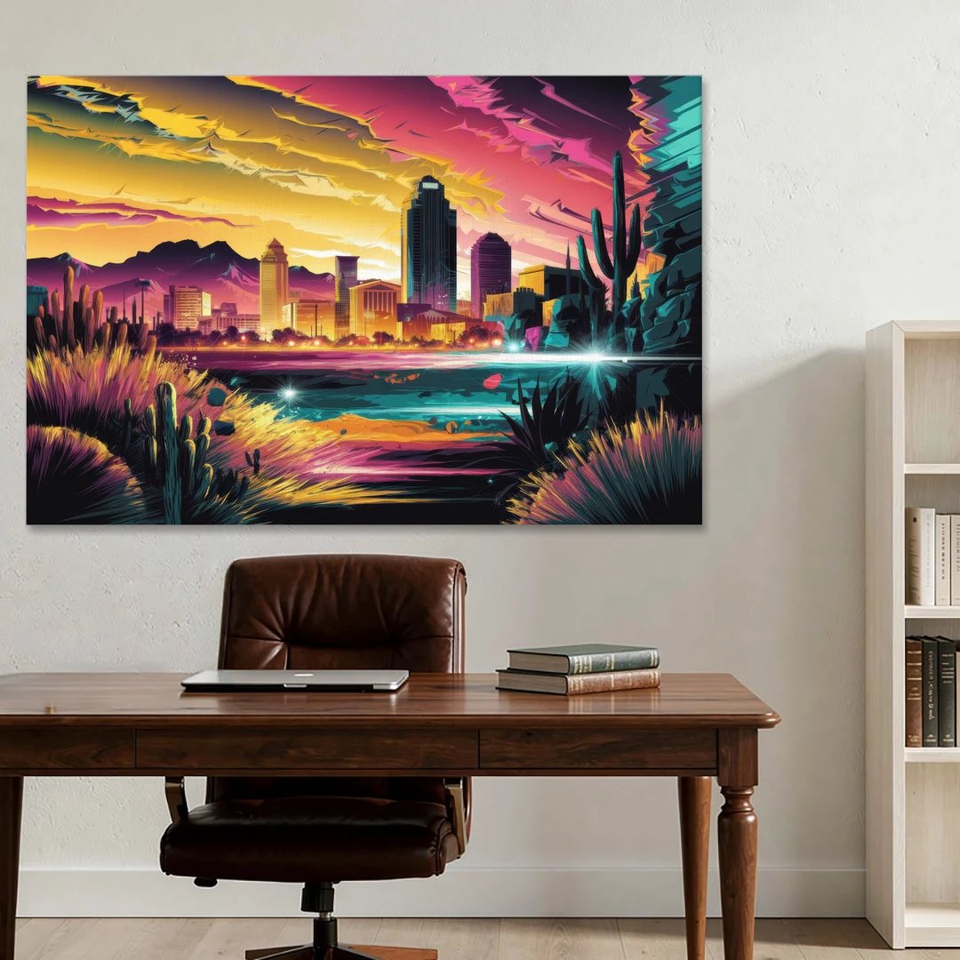 El Paso Scenic Landscape - Canvas Wall Art - Office - 60x40