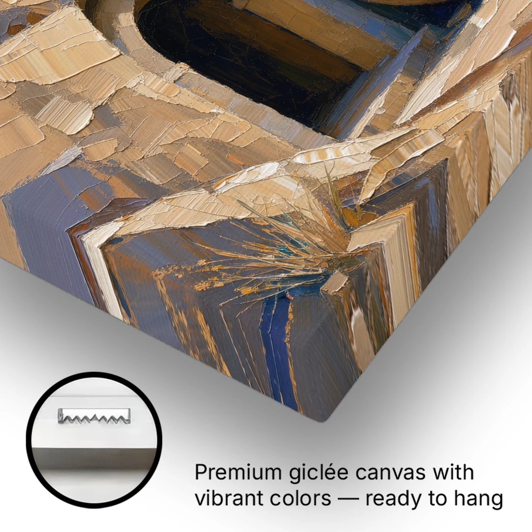 Empty Tomb Painting with Stone Rolled Away - Canvas Wall Art - Gallery Wrap Corner