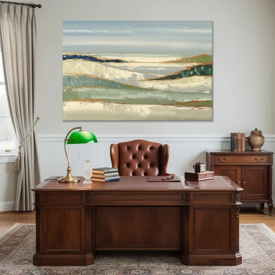 Eugene Abstract Landscape - Canvas Wall Art - Office - 60x40