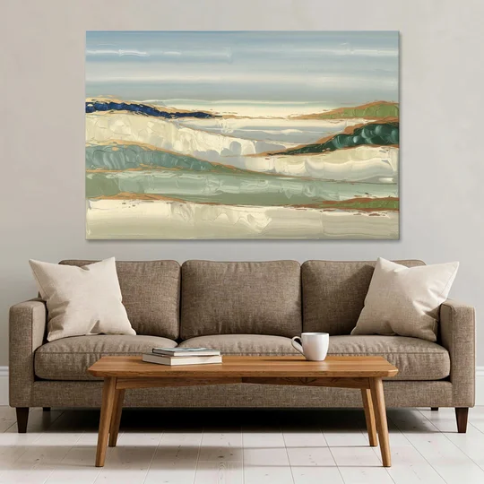 Eugene Abstract Landscape - Canvas Wall Art - Sofa - 60x40