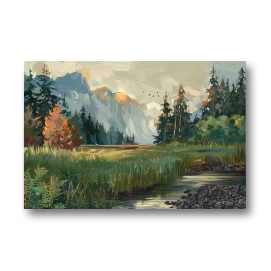 Eugene Pacific Northwest Style - Canvas Wall Art - Front