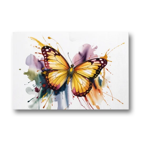 Exquisite Butterfly Sculpture - Canvas Wall Art - Front