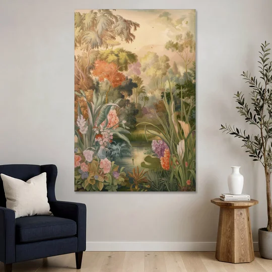 Fayetteville Botanical Gardens - Canvas Wall Art - Sofa - 40x60