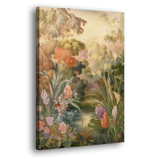 Fayetteville Botanical Gardens - Canvas Wall Art - Side
