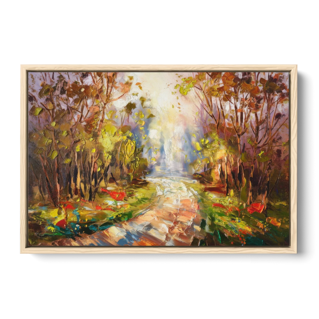 Fayetteville Nature Escape - Oak Framed Canvas Wall Art - Front