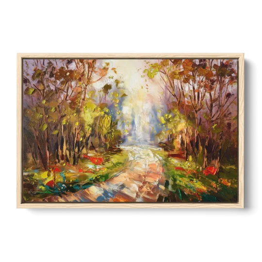Fayetteville Nature Escape - Oak Framed Canvas Wall Art - Front