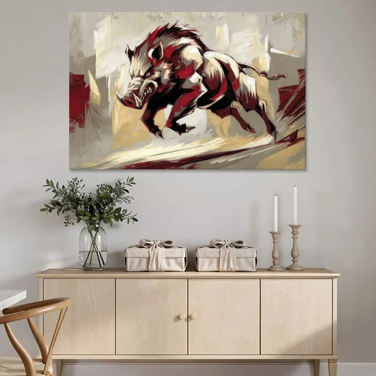 Arkansas Razorbacks Pride - Canvas Wall Art - Coffee Table - 60x40