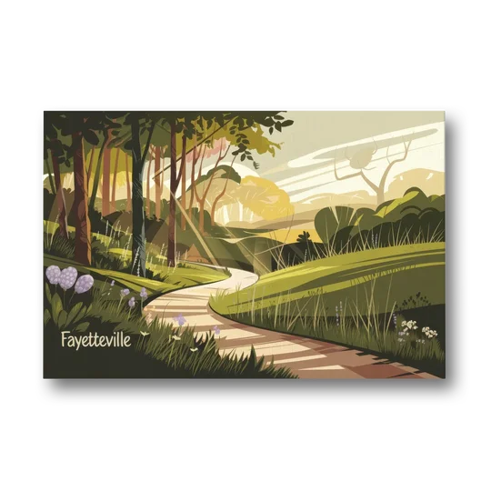 Fayetteville Scenic Trails - Canvas Wall Art - Front