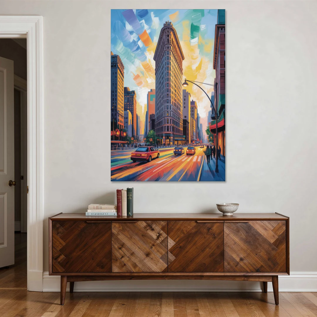 Flatiron Building Landmark - Canvas Wall Art - Coffee Table - 40x60