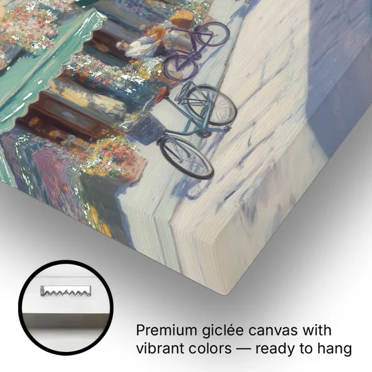 Florentine Streets - Canvas Wall Art - Gallery Wrap Corner