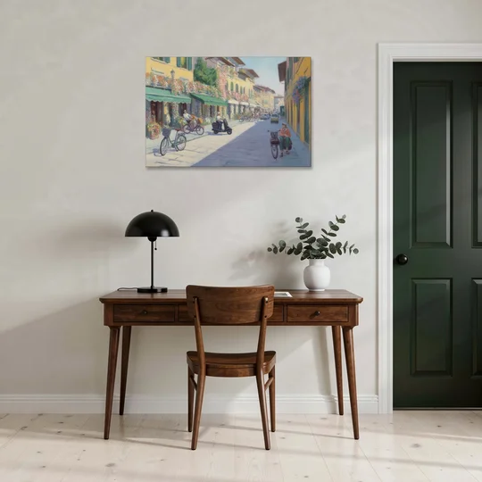 Florentine Streets - Canvas Wall Art - Office - 36x24
