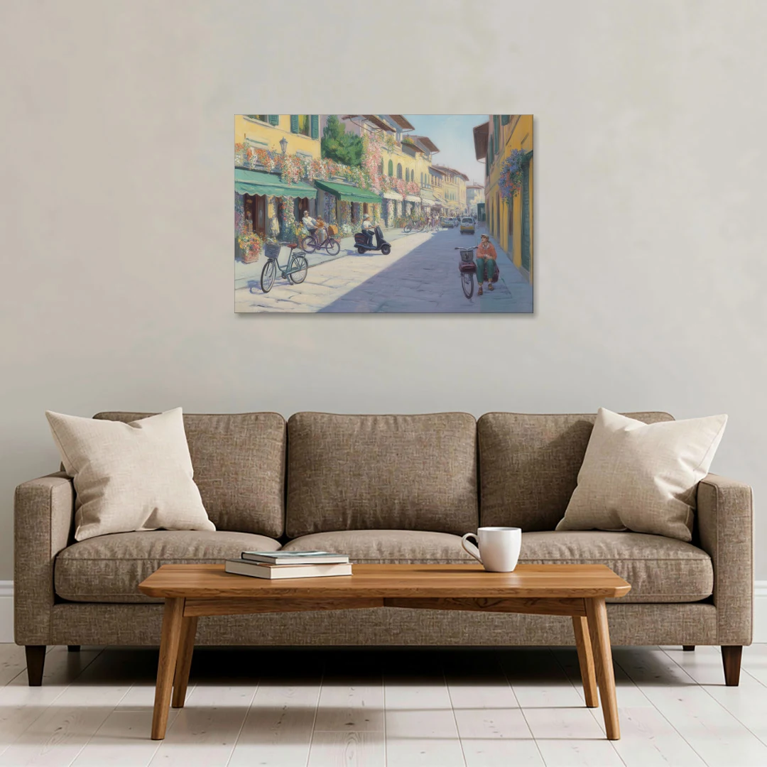 Florentine Streets - Canvas Wall Art - Sofa - 36x24