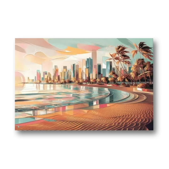Fort Lauderdale Beach Sunrise - Canvas Wall Art - Front