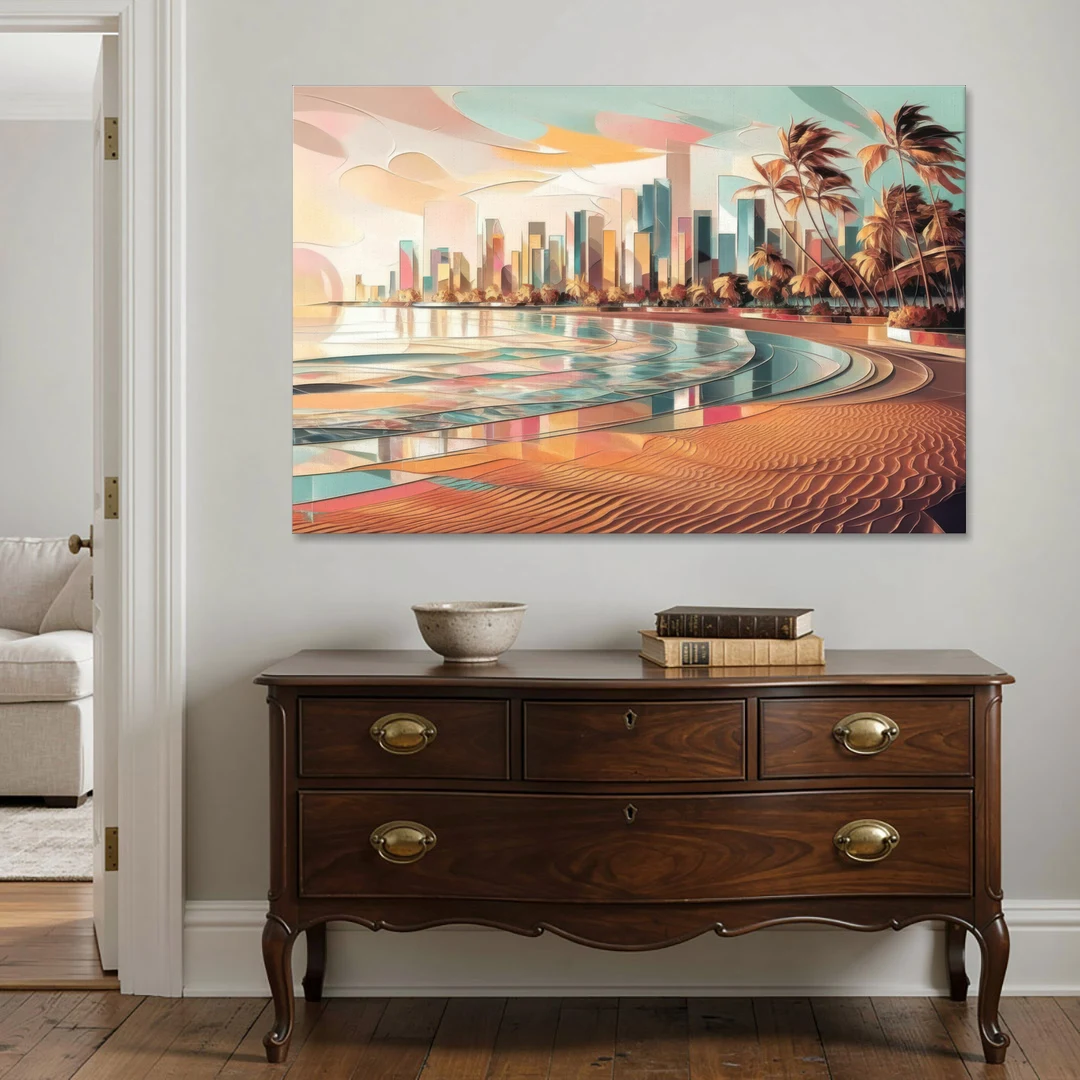 Fort Lauderdale Beach Sunrise - Canvas Wall Art - Coffee Table - 60x40