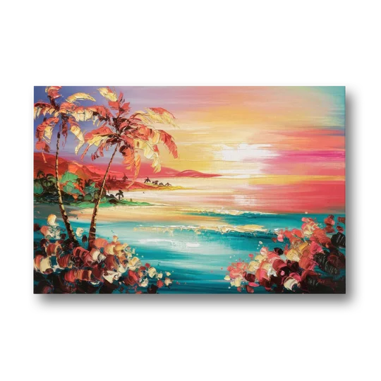 Fort Lauderdale Coastal Sunset - Canvas Wall Art - Front