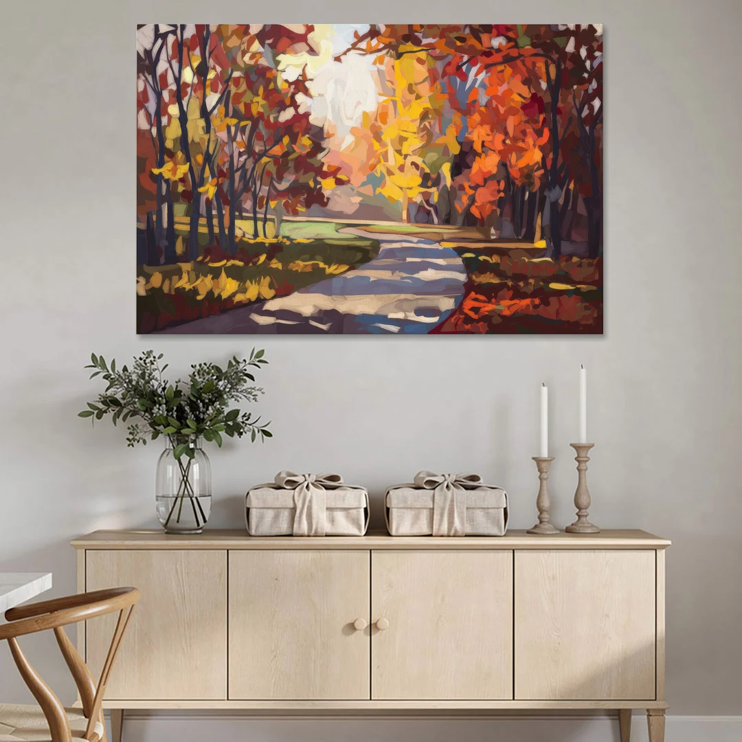 Fort Wayne Autumn Colors - Canvas Wall Art - Coffee Table - 60x40
