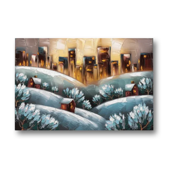 Fort Wayne Winter Wonderland - Canvas Wall Art - Front