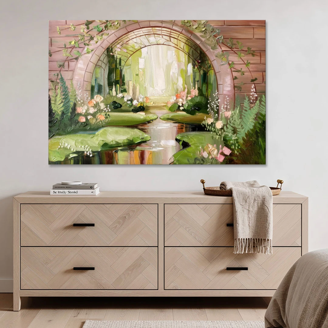 Fort Worth Botanical Gardens View - Canvas Wall Art - Coffee Table - 60x40