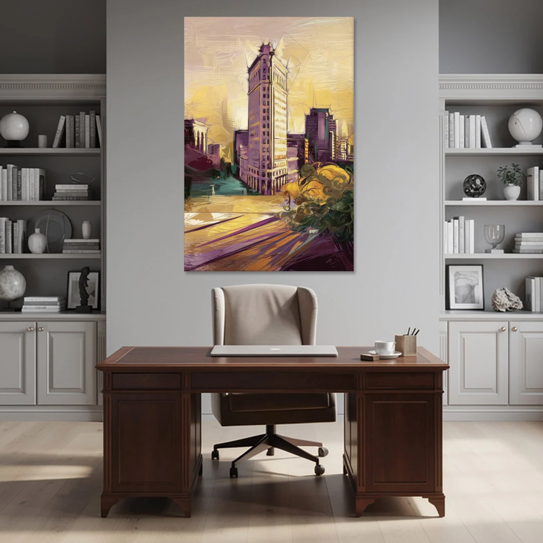 Fort Worth Historic Architecture - Canvas Wall Art - Office - 40x60