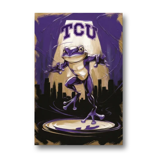 Fort Worth TCU Horned Frogs Pride - Canvas Wall Art - Front