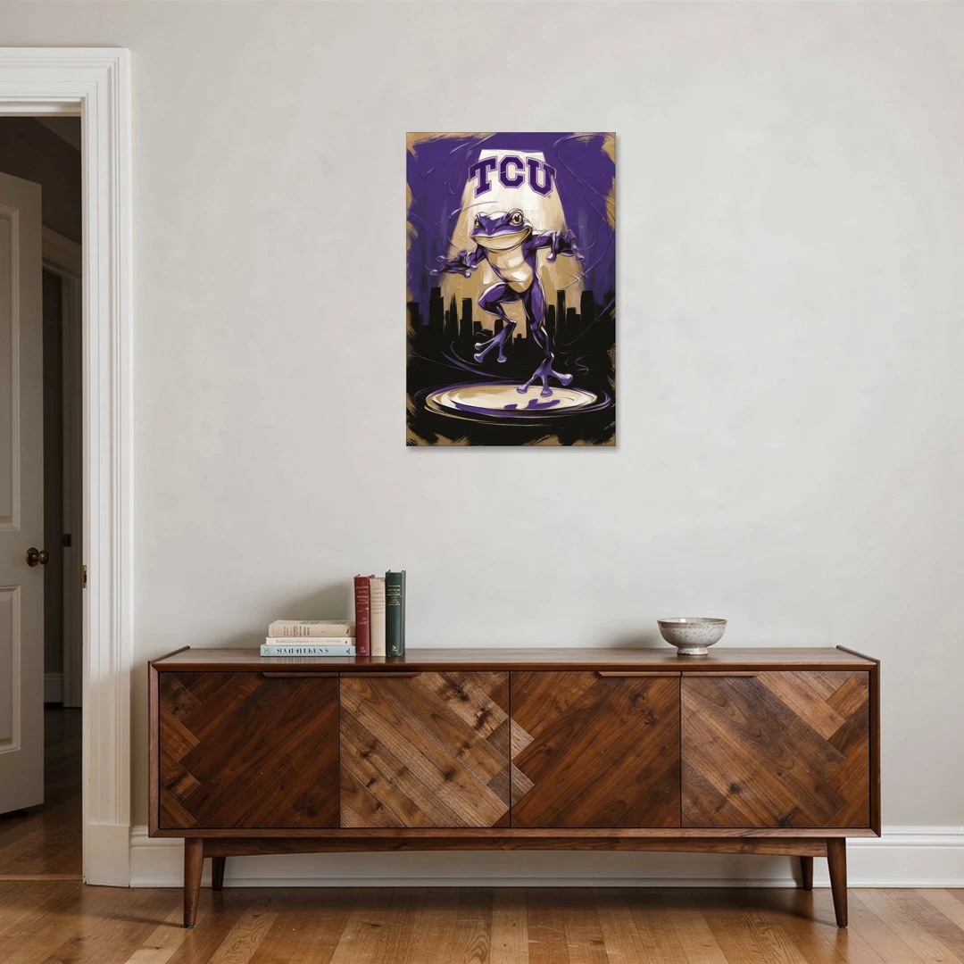 Fort Worth TCU Horned Frogs Pride - Canvas Wall Art - Coffee Table - 24x36