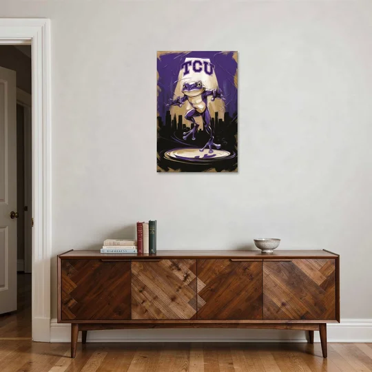 Fort Worth TCU Horned Frogs Pride - Canvas Wall Art - Coffee Table - 24x36