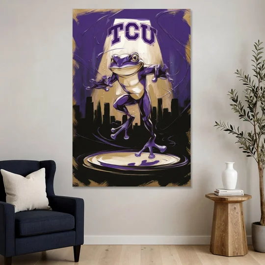 Fort Worth TCU Horned Frogs Pride - Canvas Wall Art - Sofa - 40x60
