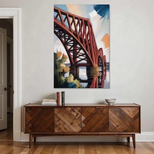 Forth Bridge Elegance - Canvas Wall Art - Coffee Table - 40x60