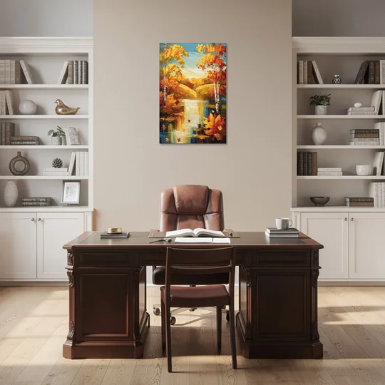 Franklin Autumn Vibes - Canvas Wall Art - Office - 24x36