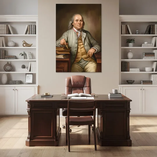 Franklin Cultural Heritage - Canvas Wall Art - Office - 40x60