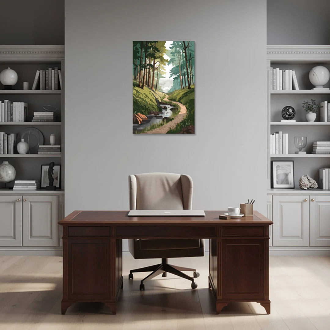 Franklin Nature Trails - Canvas Wall Art - Office - 24x36
