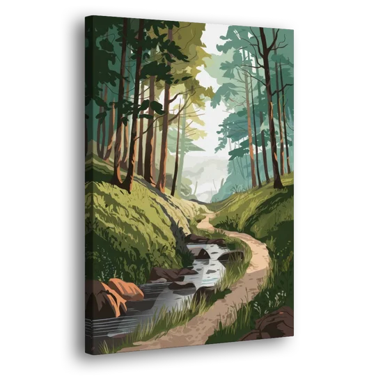 Franklin Nature Trails - Canvas Wall Art - Side