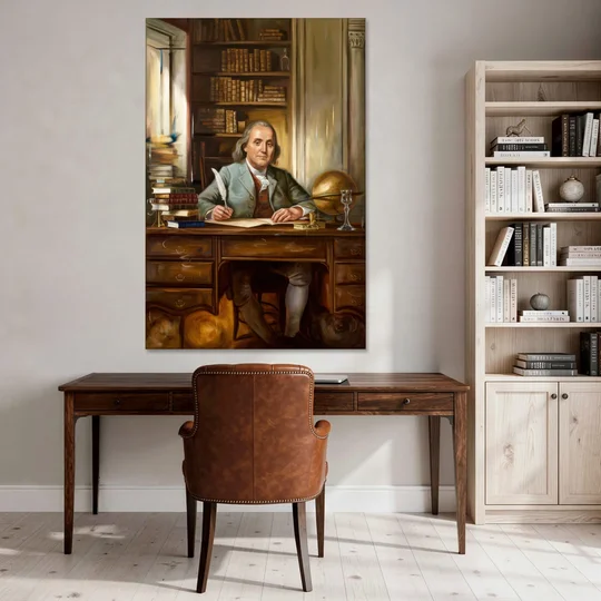 Franklin Timeless Elegance - Canvas Wall Art - Office - 40x60