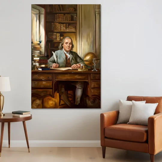 Franklin Timeless Elegance - Canvas Wall Art - Sofa - 40x60