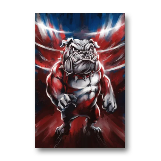 Fresno Bulldogs Legacy - Canvas Wall Art - Front