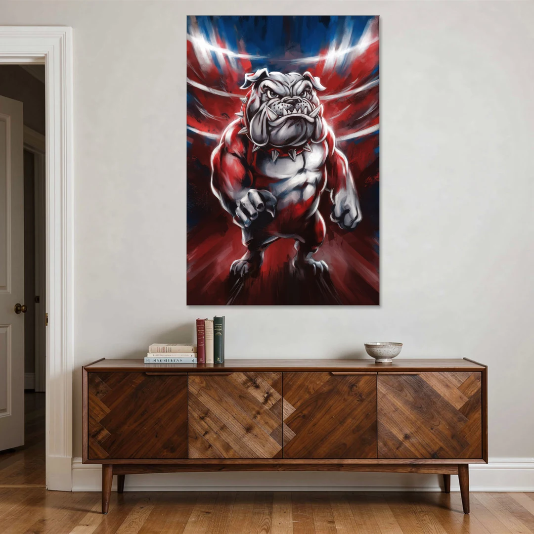 Fresno Bulldogs Legacy - Canvas Wall Art - Coffee Table - 40x60