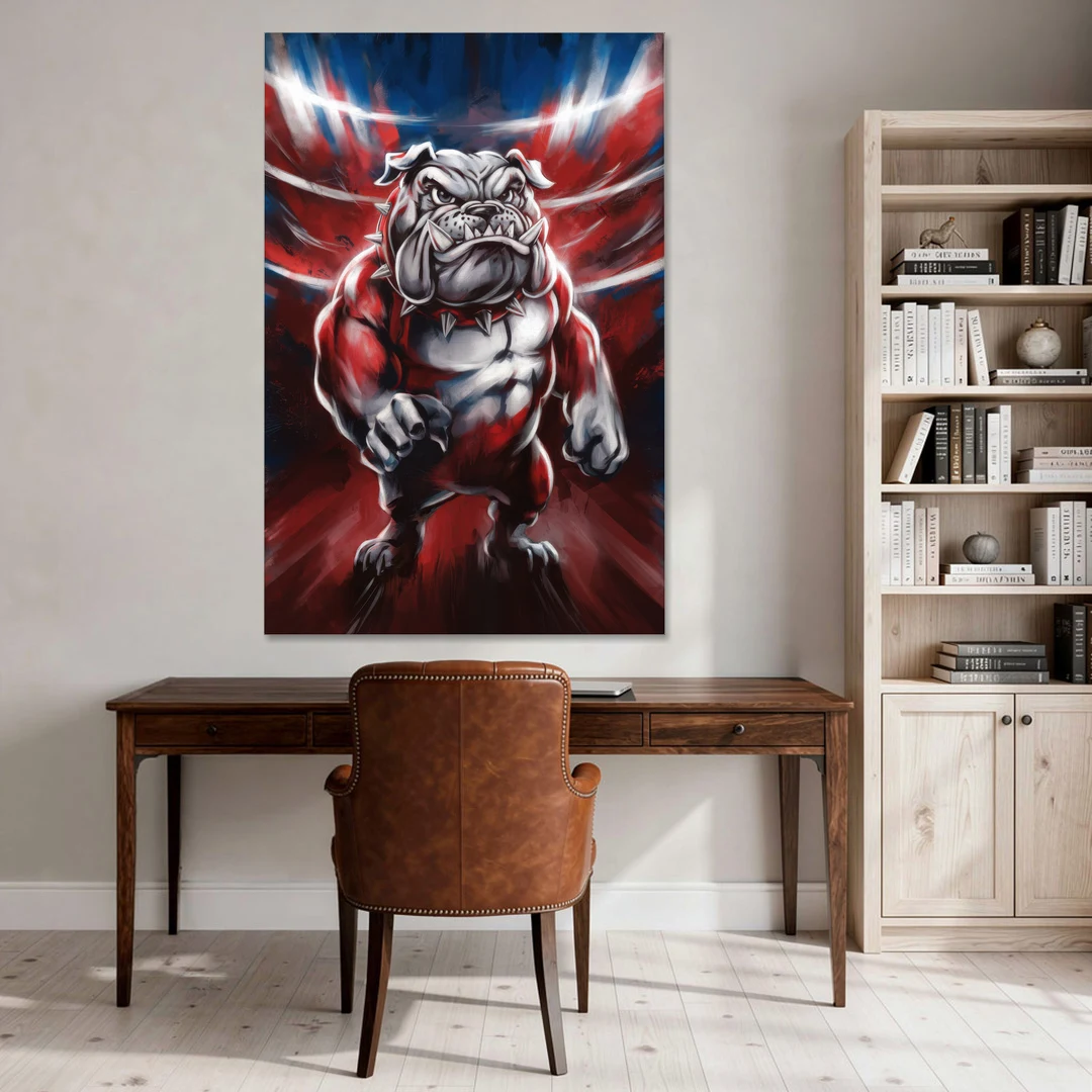 Fresno Bulldogs Legacy - Canvas Wall Art - Office - 40x60