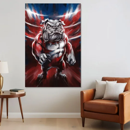 Fresno Bulldogs Legacy - Canvas Wall Art - Sofa - 40x60