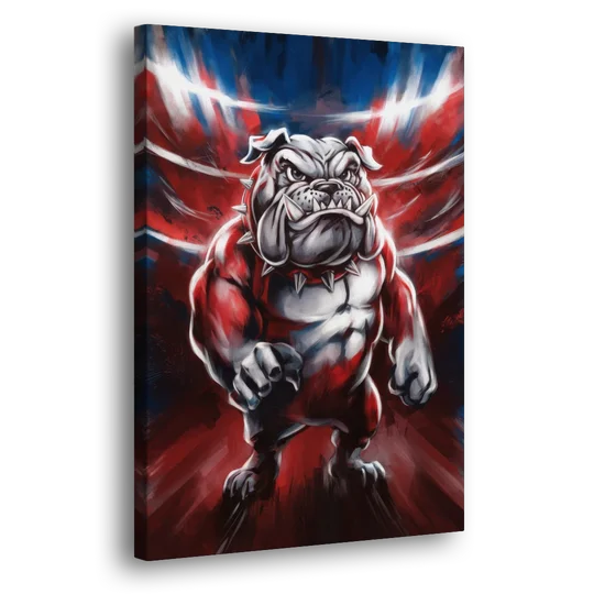 Fresno Bulldogs Legacy - Canvas Wall Art - Side