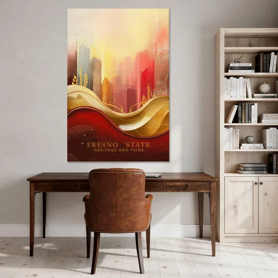 Fresno State Heritage and Pride - Canvas Wall Art - Office - 40x60