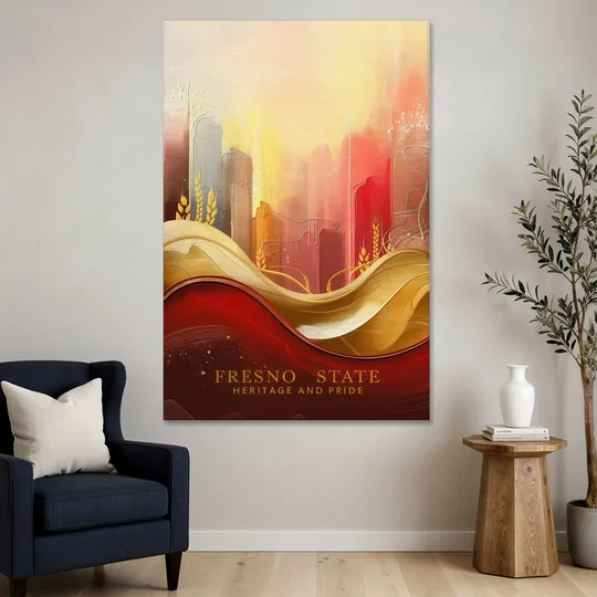 Fresno State Heritage and Pride - Canvas Wall Art - Sofa - 40x60