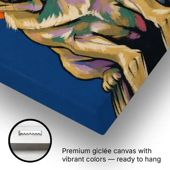 Funny Dog Canvas Art of a Confused Pug - Canvas Wall Art - Gallery Wrap Corner