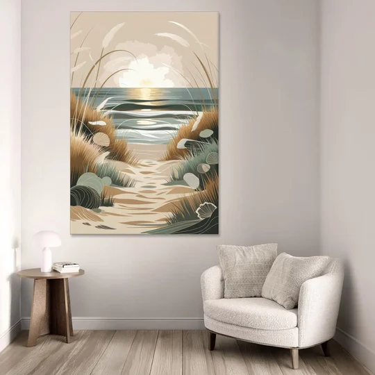 Galveston Coastal Vibes - Canvas Wall Art - Sofa - 40x60