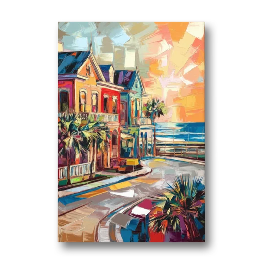 Galveston Texas Pride - Canvas Wall Art - Front