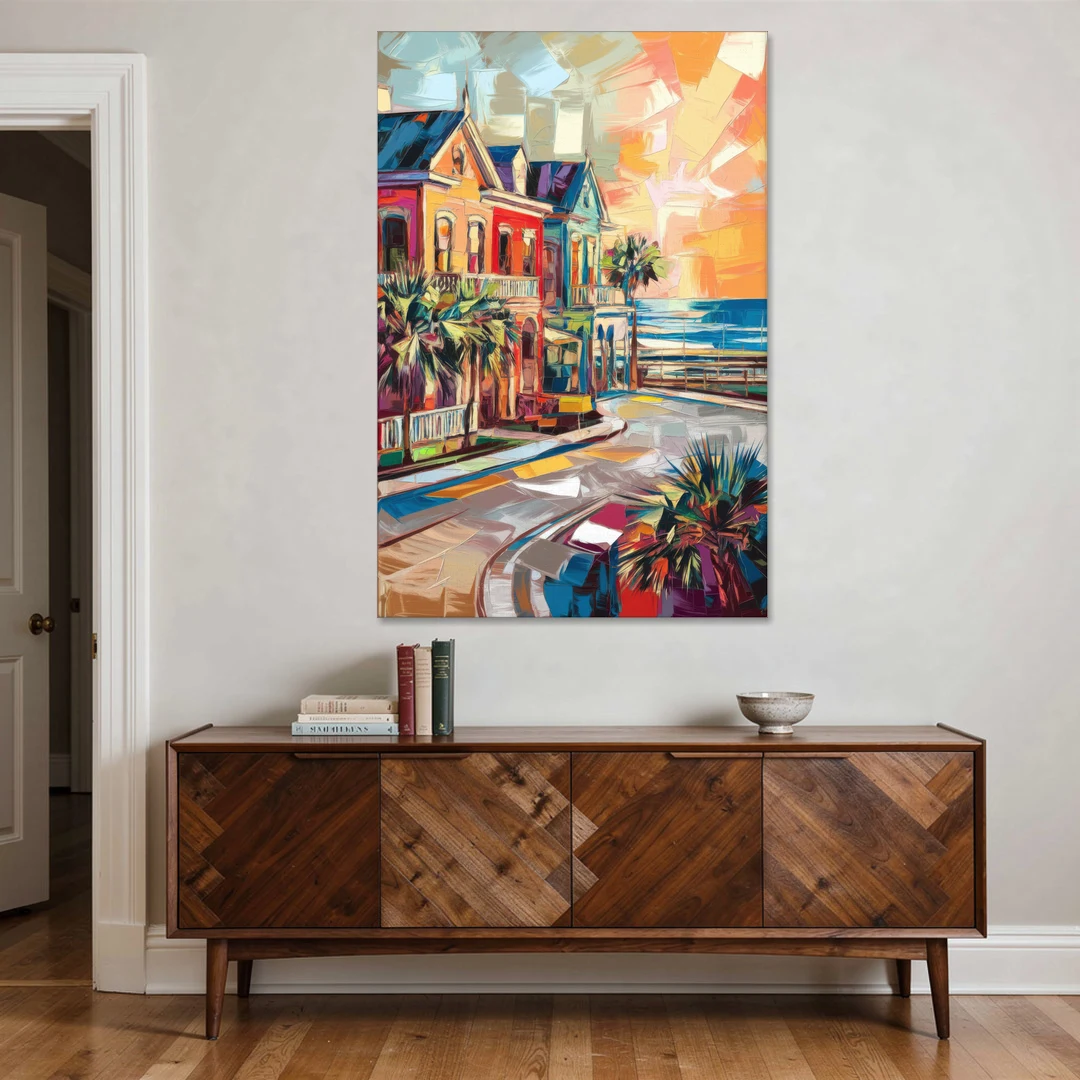 Galveston Texas Pride - Canvas Wall Art - Coffee Table - 40x60