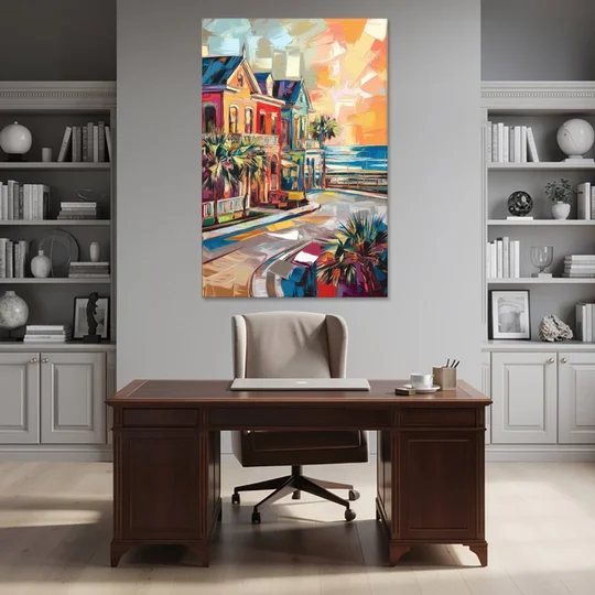 Galveston Texas Pride - Canvas Wall Art - Office - 40x60