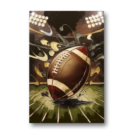 Garland Football Spirit - Canvas Wall Art - Front