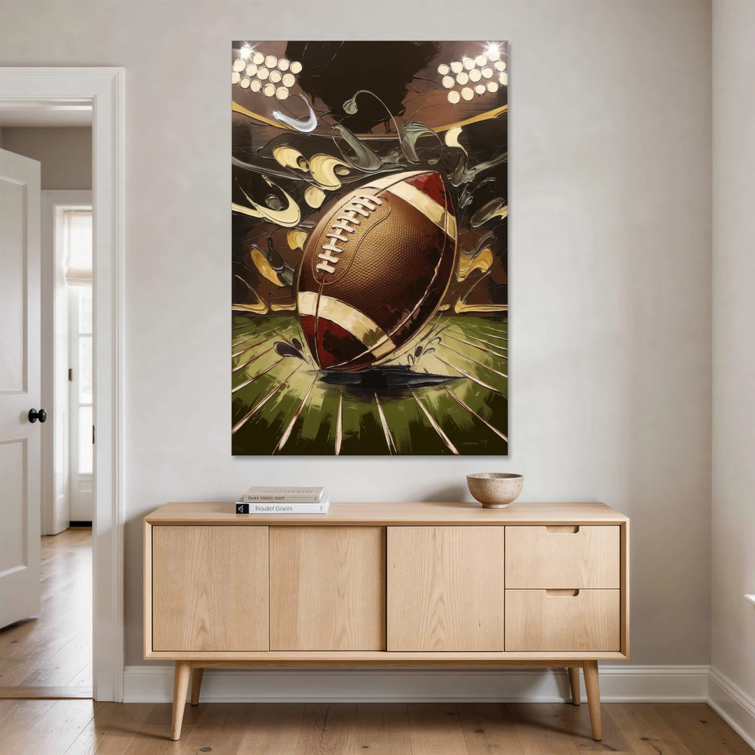 Garland Football Spirit - Canvas Wall Art - Coffee Table - 40x60