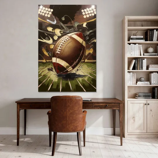 Garland Football Spirit - Canvas Wall Art - Office - 40x60