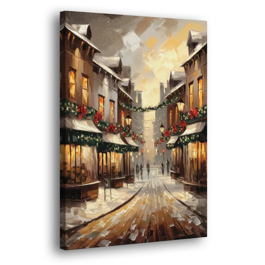 Garland Historic Downtown - Canvas Wall Art - Side